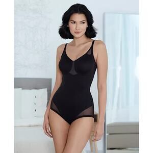 Miraclesuit Women's Sexy Sheer Extra Firm Bodybriefer Black, Size 38DD 0146